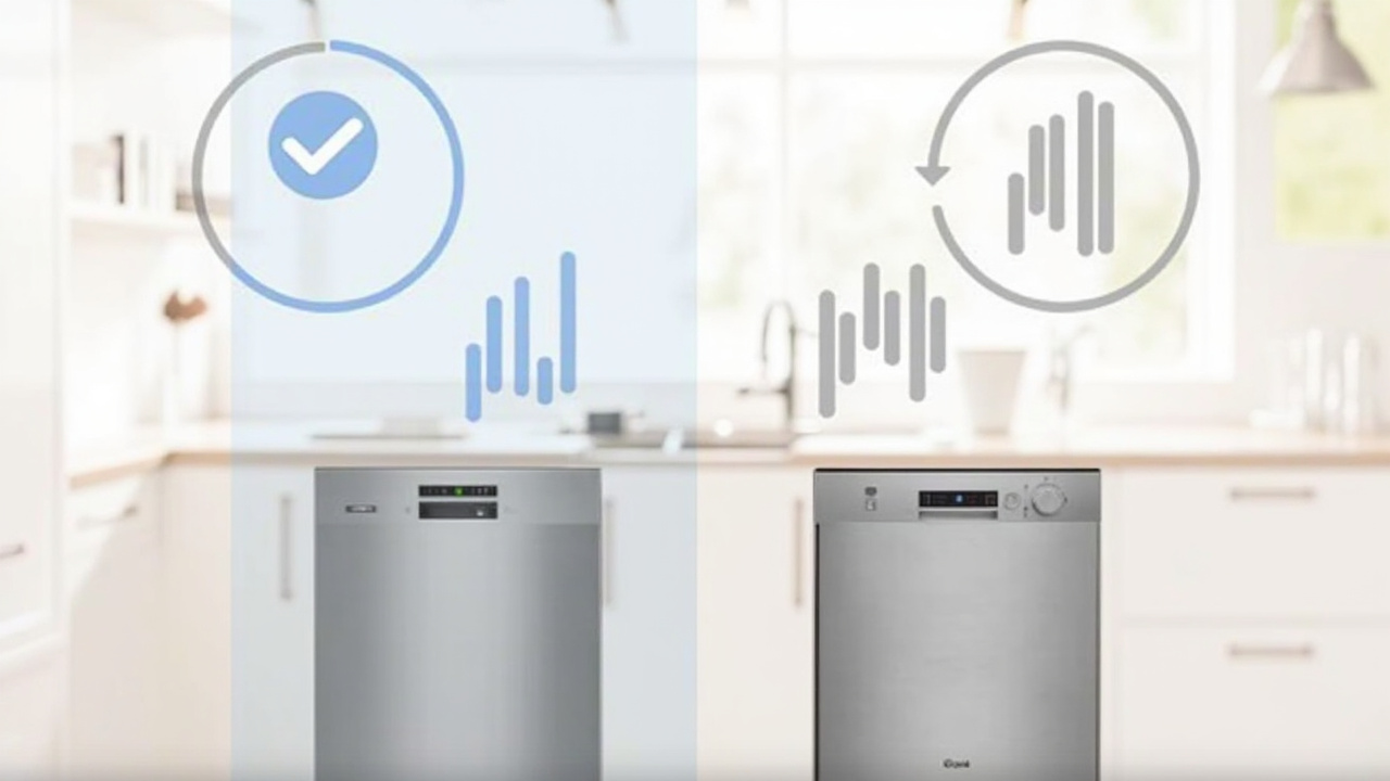 Verdict infographic: Bosch 800 Series vs Miele G7000 with cost-per-cycle callouts and lifespan comparison, side-by-side split-screen layout