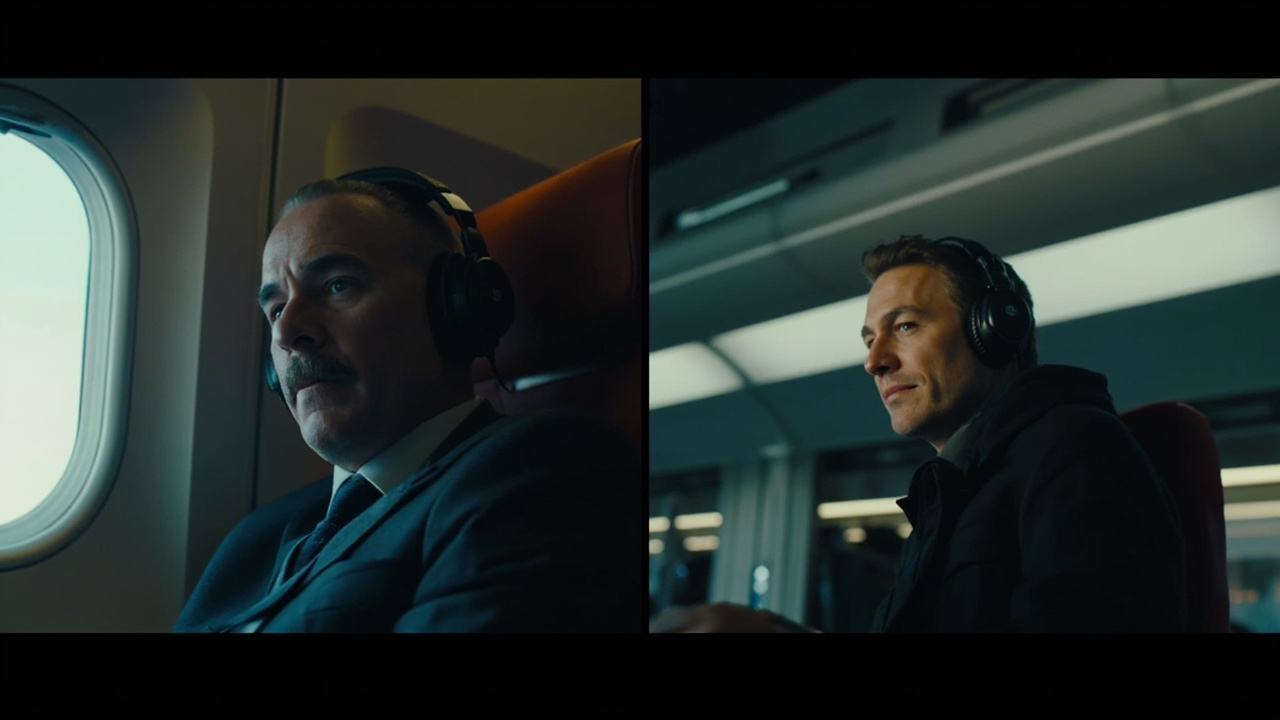 Bose QuietComfort Ultra 2 and Sony WH-1000XM6 side by side on a wood desk, soft studio lighting, no text, no logos emphasized