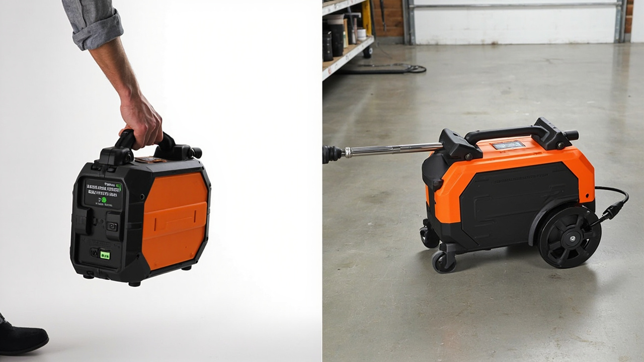 DJI Power 2000 and EcoFlow DELTA Pro 3 portable power stations side by side, modern studio shot
