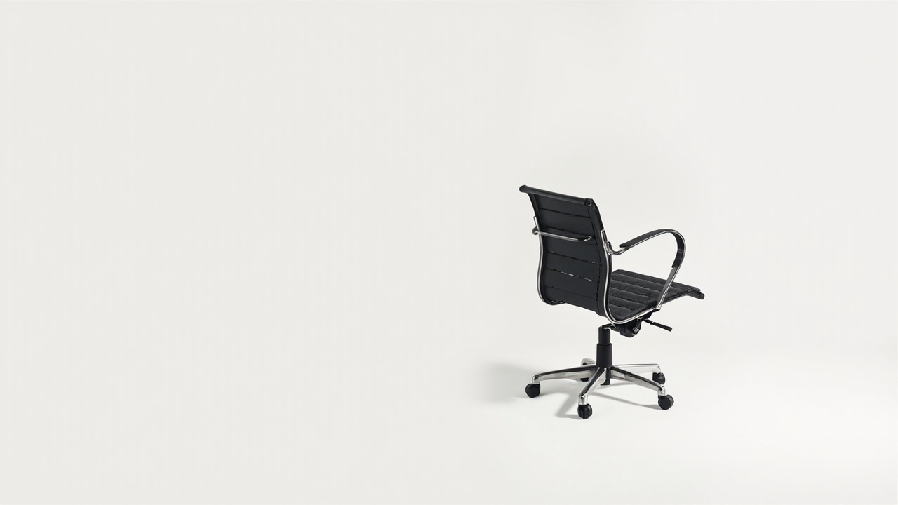 Herman Miller Embody and Cosm placed side by side in a minimalist home office setting