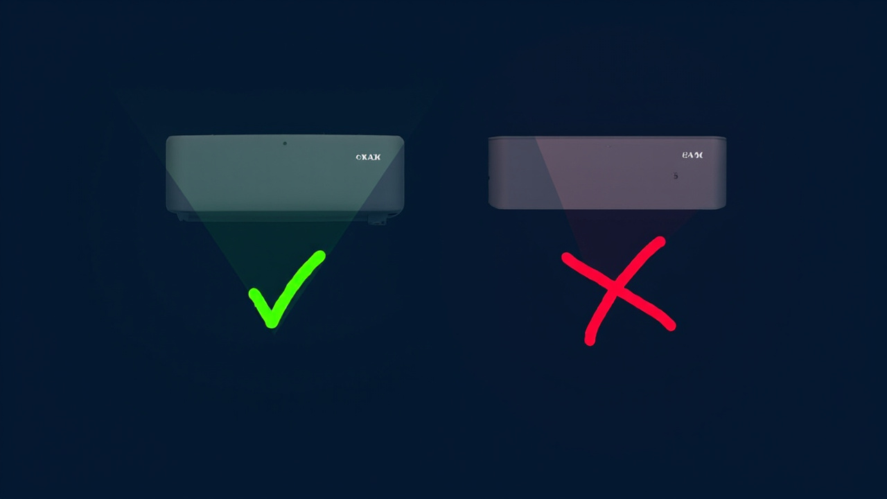 Feature comparison diagram: Hisense PX3-PRO internal Harman Kardon speaker array vs AWOL Vision Aetherion Max back-panel HDMI layout, side by side annotated comparison shot