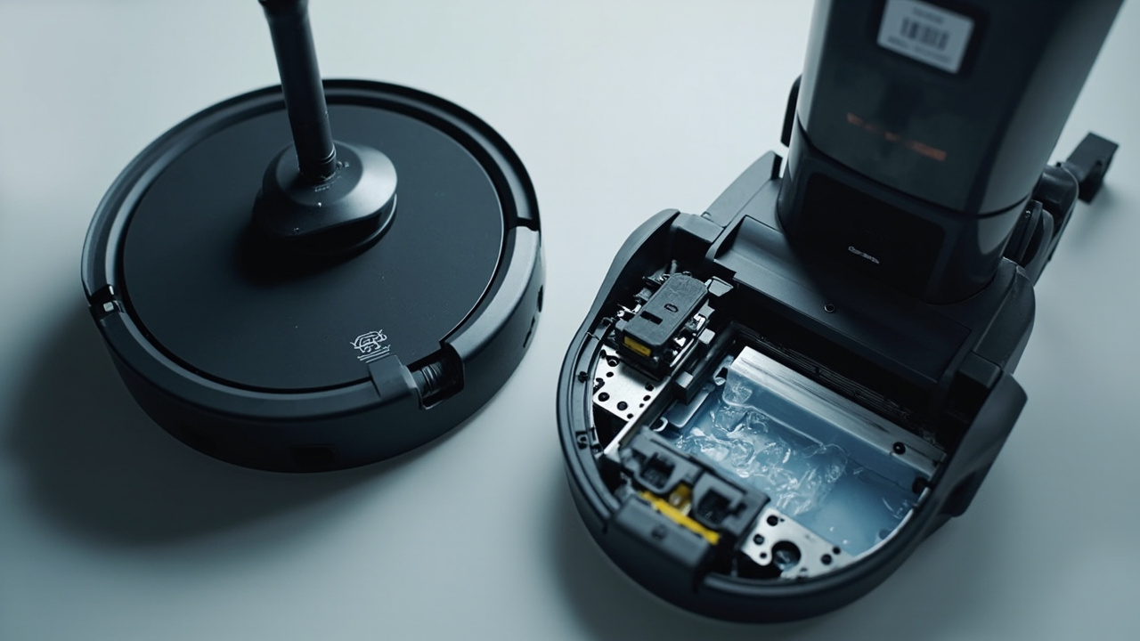 Close-up of both docks showing build and design differences