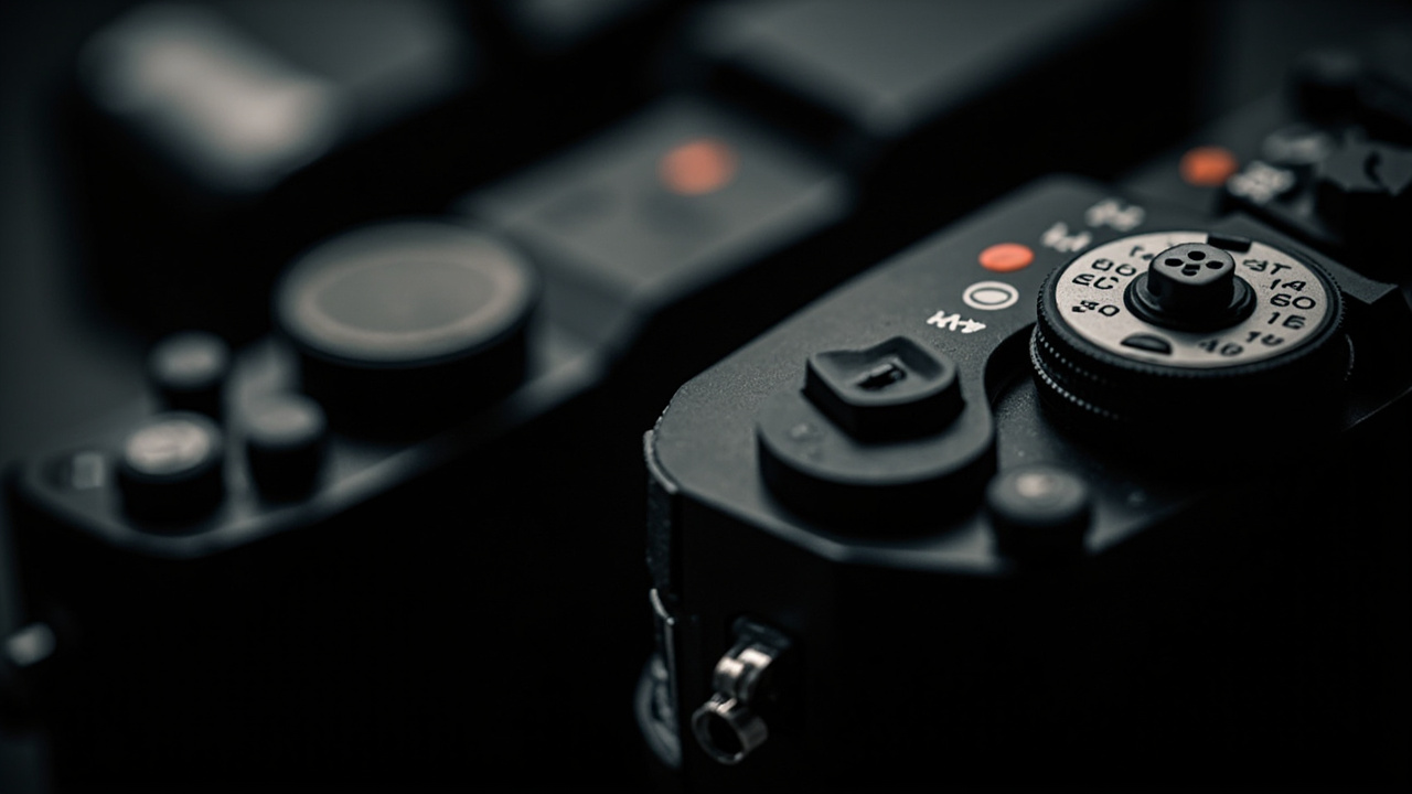 Build comparison close-up: Sony A7 V top deck vs Nikon Z6 III top deck showing dial layout, record button, and shutter release placement