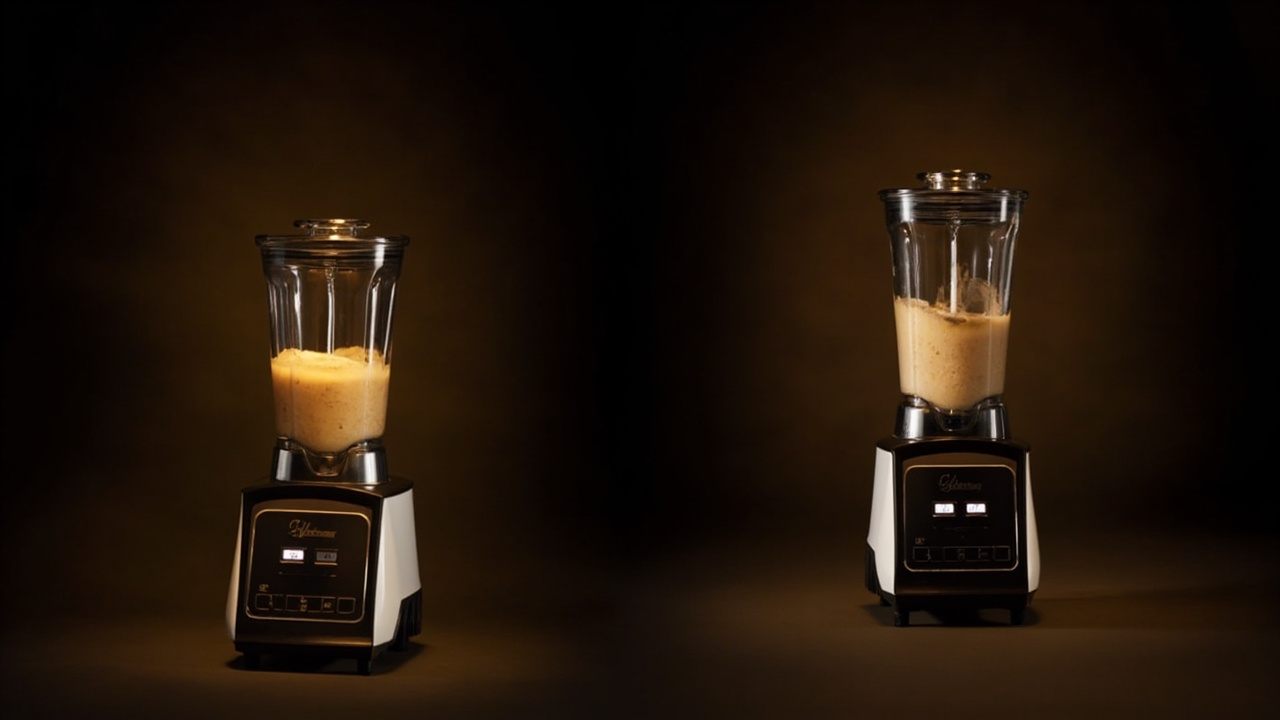 Verdict infographic: Vitamix A3500 on the left as the long-term-value pick, Blendtec Designer 725 on the right as the power/big-batch pick, with the 10-year-vs-8-year warranty and HP comparison in the middle