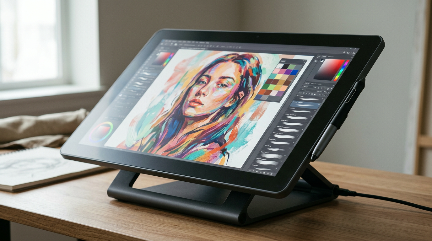 Side-by-side price breakdown chart showing Wacom and Huion 5-year cost-per-year and amortization