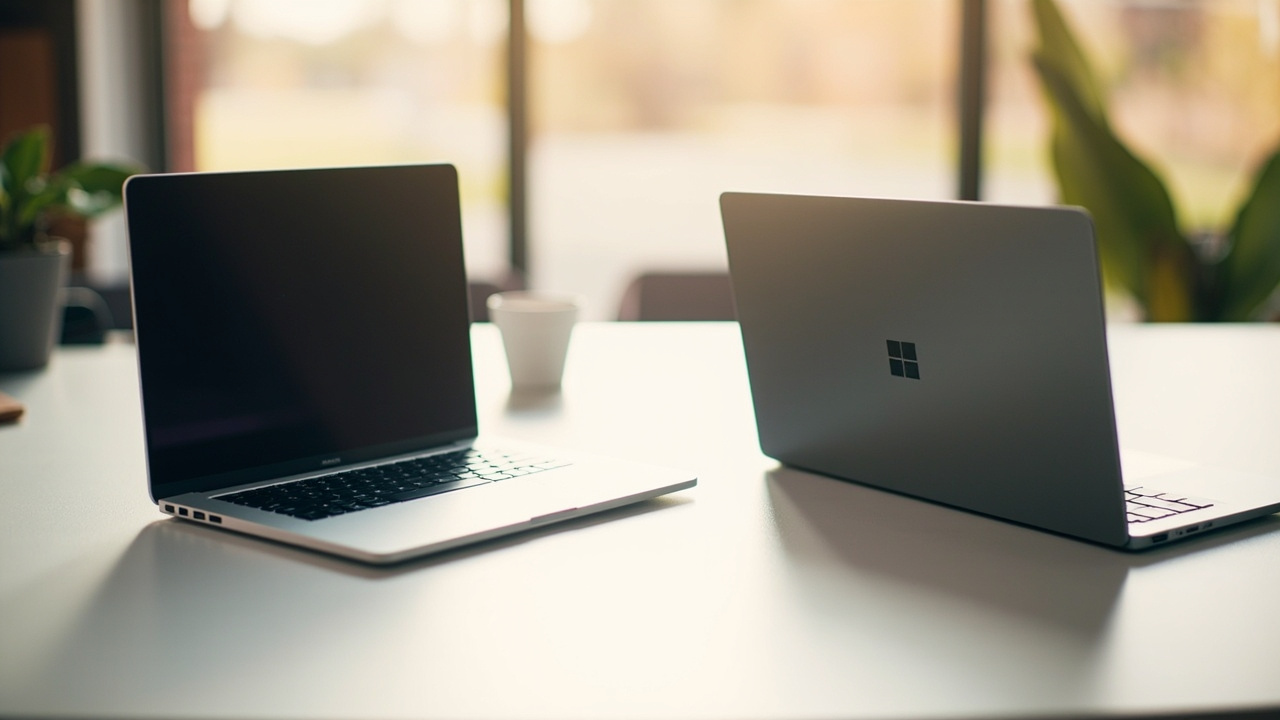 Dell XPS 14 2026 and MacBook Pro 14 M5 Pro side by side on a desk